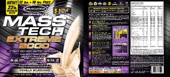 MuscleTech Performance Series Mass Tech Extreme 2000 Vanilla Milkshake - supplement