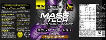MuscleTech Performance Series MASS TECH Milk Chocolate - supplement