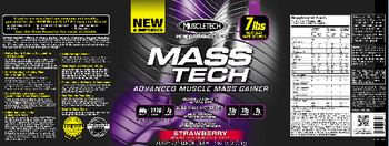 MuscleTech Performance Series Mass Tech Strawberry - supplement