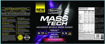 MuscleTech Performance Series Mass Tech Strawberry - supplement