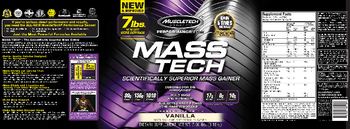 MuscleTech Performance Series Mass Tech Vanilla - supplement