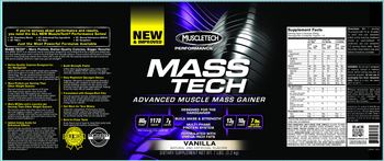 MuscleTech Performance Series Mass Tech Vanilla - supplement