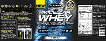 MuscleTech Performance Series Micellar Whey Vanilla - supplement