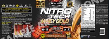 MuscleTech Performance Series Nitro Tech 100% Whey Gold Double Rich Chocolate - supplement