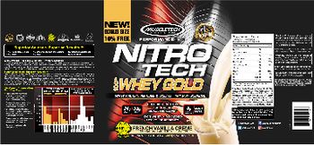 MuscleTech Performance Series NITRO TECH 100% Whey Gold French Vanilla Creme - supplement