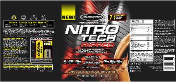 MuscleTech Performance Series NITRO TECH Ripped Chocolate Fudge Brownie - supplement
