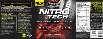 MuscleTech Performance Series Nitro Tech Strawberry - supplement