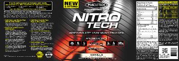 MuscleTech Performance Series NITRO TECH Vanilla - supplement