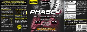 MuscleTech Performance Series Phase8 Milk Chocolate - supplement