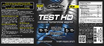 MuscleTech Performance Series Test HD - supplement