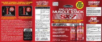 MuscleTech Pro Clinical Muscle Stack SX-7 Peak - supplement