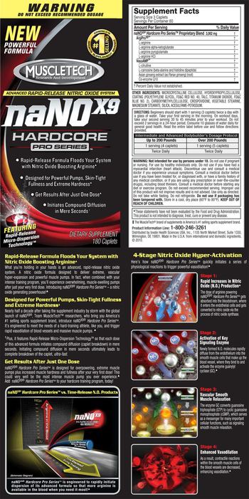 MuscleTech Pro Series NaNO x9 Hardcore - supplement