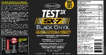 MuscleTech Test 3X Sx-7 Black Onyx - supplement