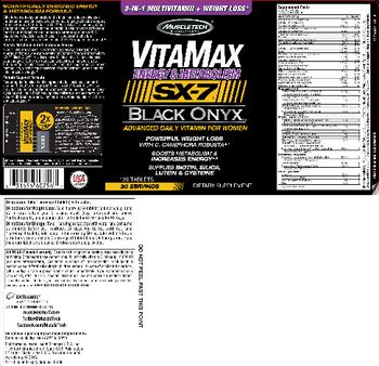 MuscleTech VitaMax Energy & Metabolism SX-7 Black Onyx - supplement
