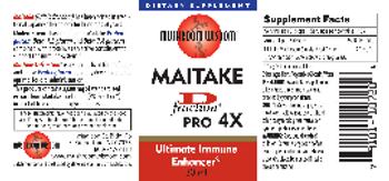 Mushroom Wisdom Maitake D Fraction Pro 4X - supplement