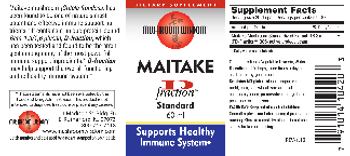 Mushroom Wisdom Maitake D Fraction Standard - supplement