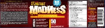 Mutant Madness Blue Raspberry - concentrated preworkout supplement