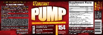 Mutant Pump - insane pump supplement