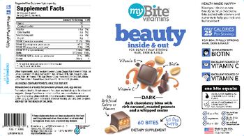 MyBite Vitamins Beauty Inside & Out - supplement