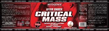 MYOGENIX Sports Nutrition Aftershock Critical Mass Cookies N? Cream Milk Shake - supplement