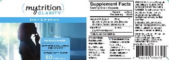 MyTrition Brain & Memory - supplement