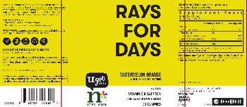 N By Nutrilite Rays for Days Watermelon Orange - supplement