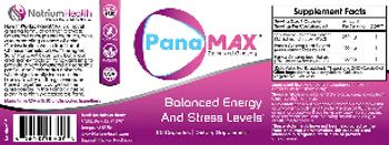 Natrium Health PanaMax Optimized Ginseng - supplement