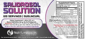 Natrium Health Salidrosol Solution - supplement