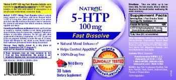 Natrol 5-HTP 100 mg Wild Berry Flavor - supplement