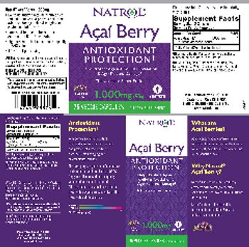 Natrol Acai Berry 1,000 mg - supplement