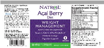 Natrol Acai Berry Diet - supplement