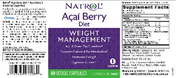 Natrol Acai Berry Diet - supplement