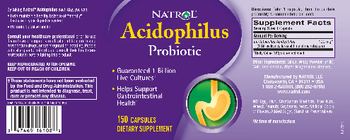 Natrol Acidophilus - supplement