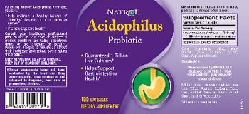 Natrol Acidophilus - supplement