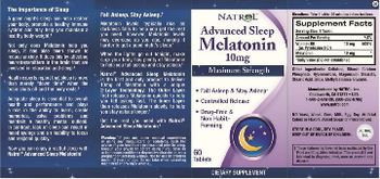 Natrol Advanced Sleep Melatonin 10 mg Maximum Strength - supplement