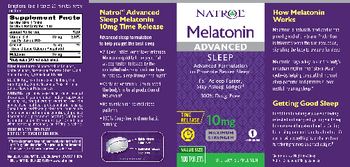 Natrol Advanced Sleep Melatonin 10 mg Time Release - supplement