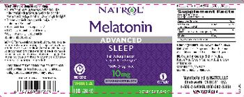 Natrol Advanced Sleep Melatonin 10 mg - supplement