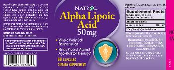 Natrol Alpha Lipoic Acid 50 mg - supplement