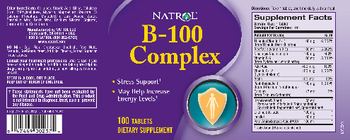 Natrol B-100 Complex - supplement