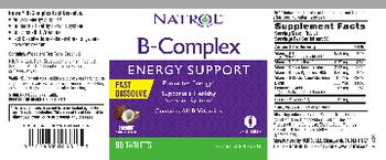 Natrol B-Complex Fast Dissolve Coconut Natural Flavor - supplement