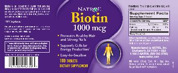 Natrol Biotin 1000 mcg - supplement