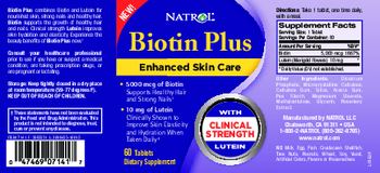 Natrol Biotin Plus - supplement