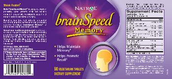 Natrol brainSpeed Memory - supplement