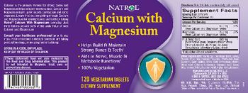 Natrol Calcium With Magnesium - supplement