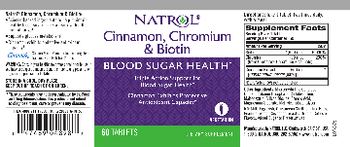 Natrol Cinnamon, Chromium & Biotin - supplement