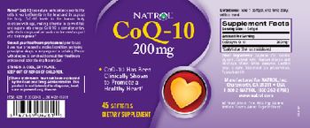 Natrol Co Q-10 200 mg - supplement