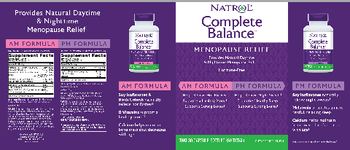 Natrol Complete Balance AM Formula - supplement