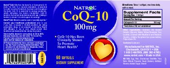 Natrol CoQ-10 100 mg - supplement