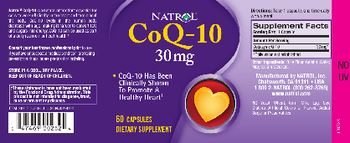 Natrol CoQ-10 30 mg - supplement