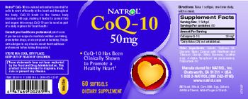 Natrol CoQ-10 50 mg - supplement